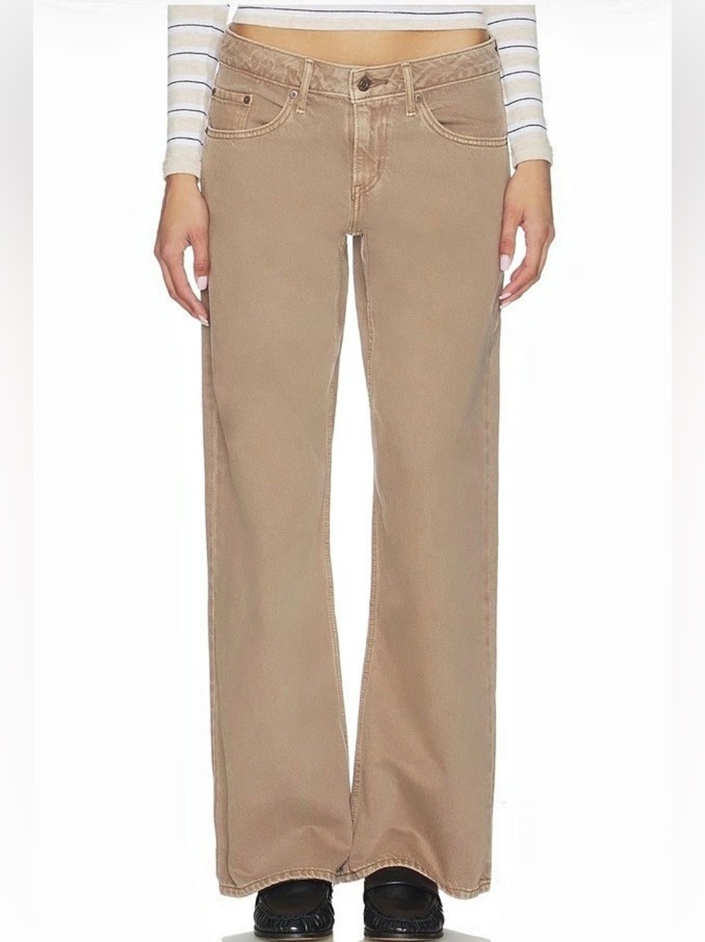 Levi’s Low Loose Jeans in Washed Pine Bark